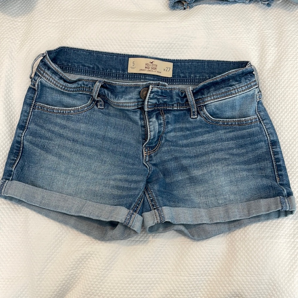 Hollister Midi Jean Shorts size 5